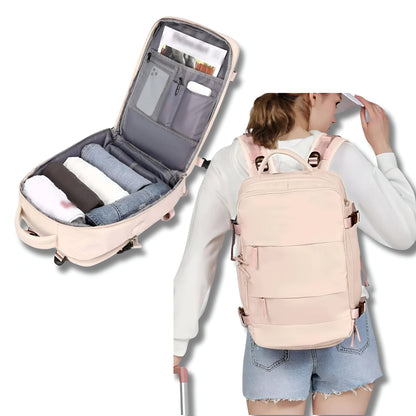 Travel Bag, USB Port, Compartments, For Travel