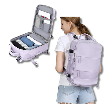 Travel Bag, USB Port, Compartments, For Travel