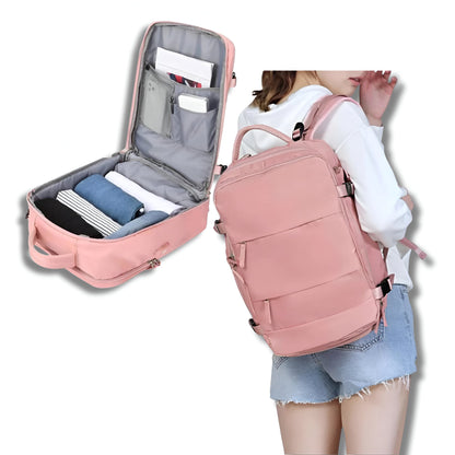 Travel Bag, USB Port, Compartments, For Travel