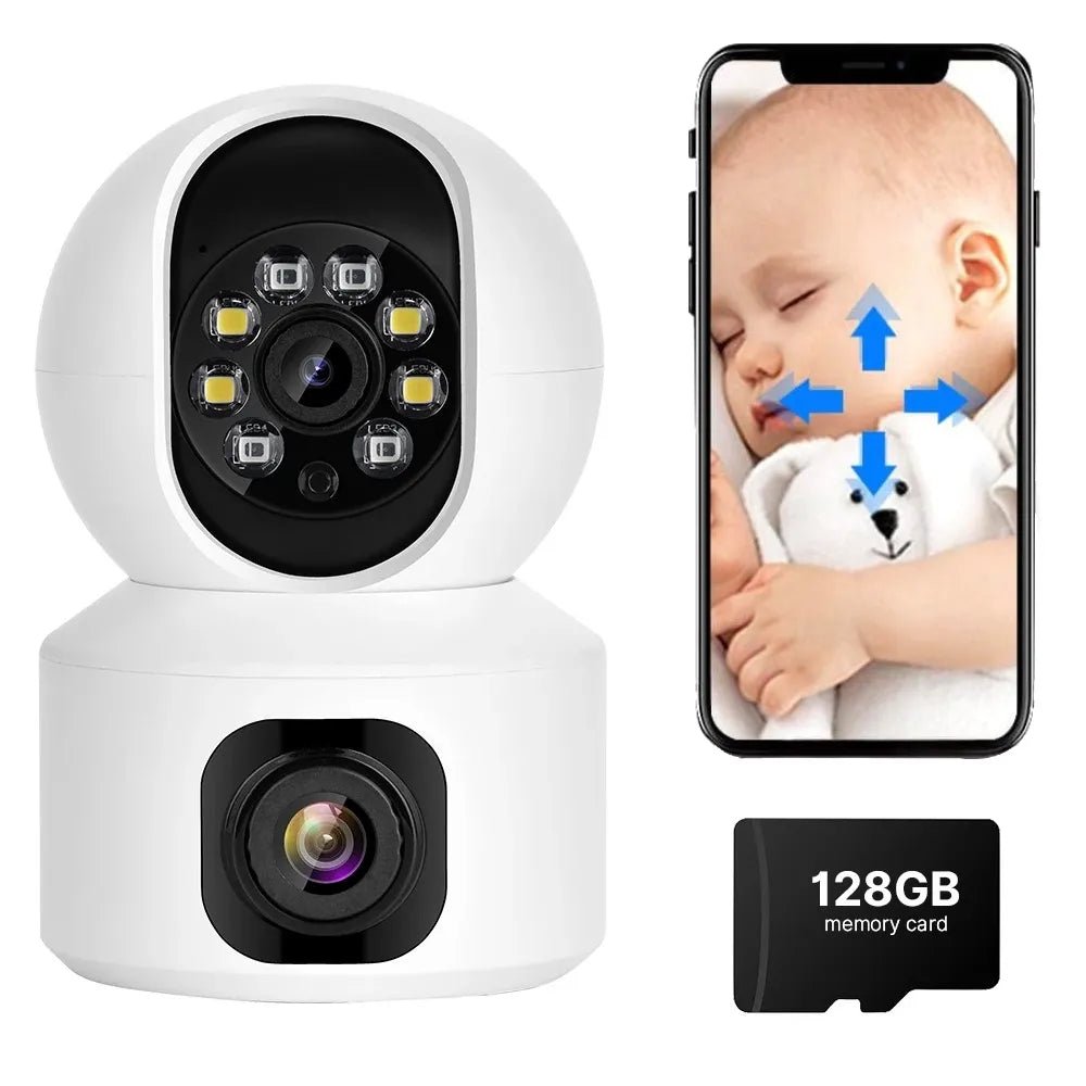 Digital Baby Monitor 2K HD Night Vision 355° Pan Cam Infant