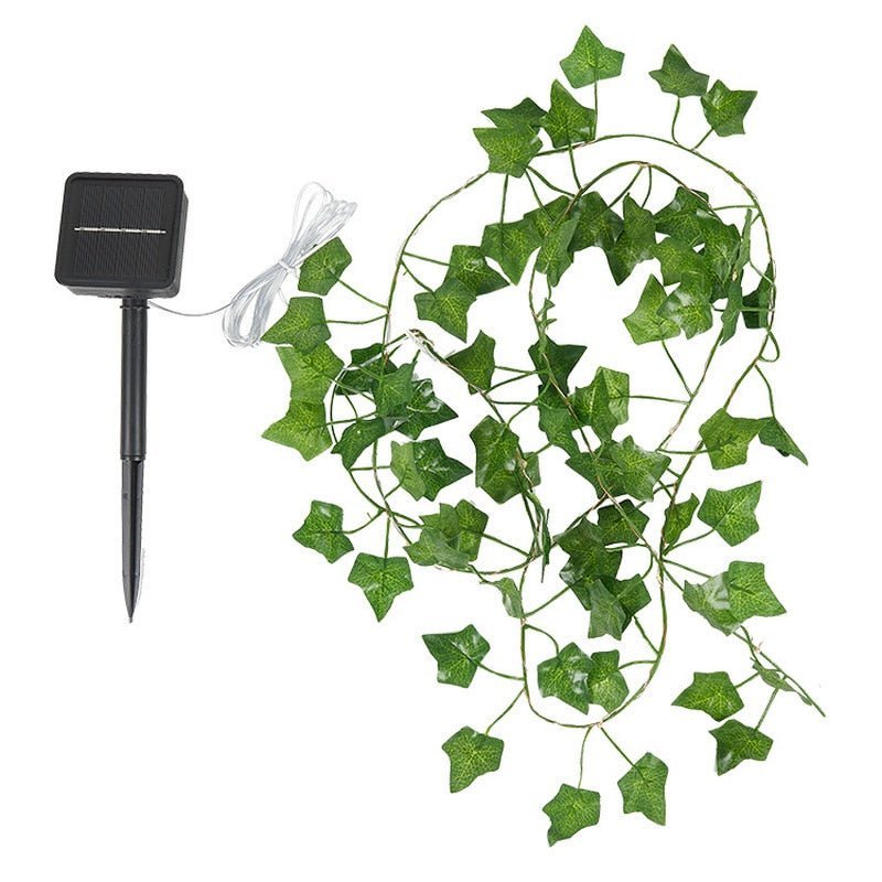Solar Ivy String Lights LED IP65 Outdoor Dusk-to-Dawn Decor