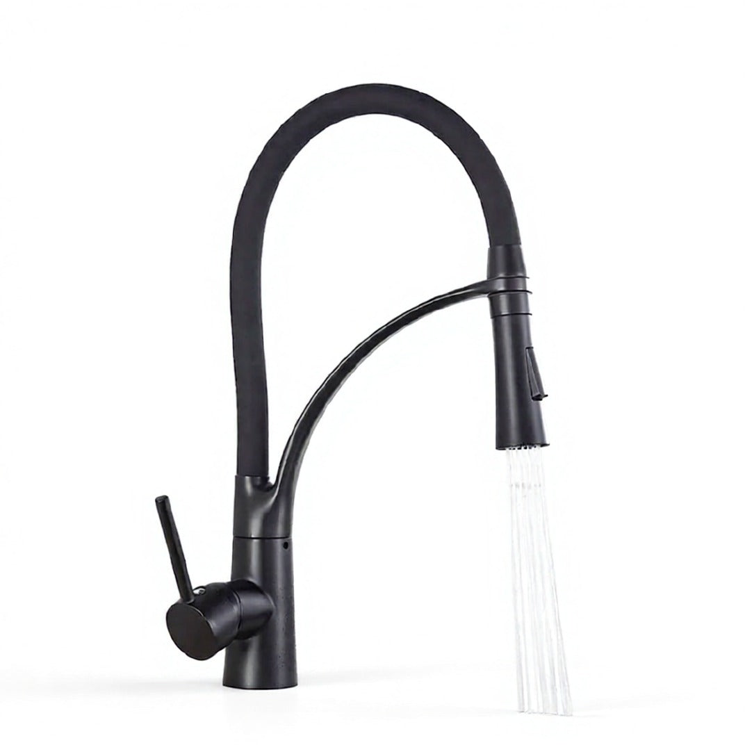 Kitchen Mixer, 2-Mode, Deck-Mounted, Spray Hose