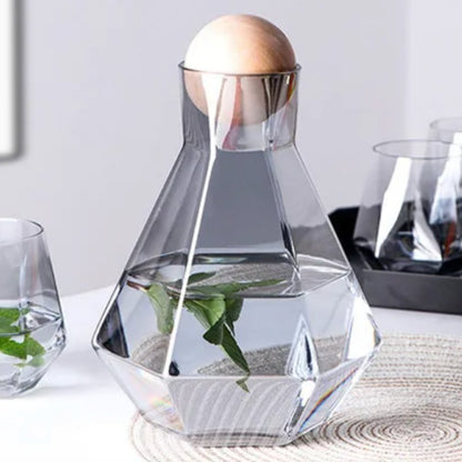 Diamond Drinkware 5-Piece Set Glass Beverage