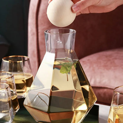 Diamond Drinkware 5-Piece Set Glass Beverage