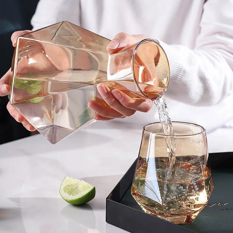 Diamond Drinkware 5-Piece Set Glass Beverage