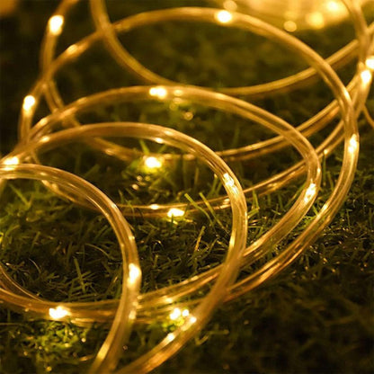 Solar Waterproof LED Rope Light, 472in, Outdoor
