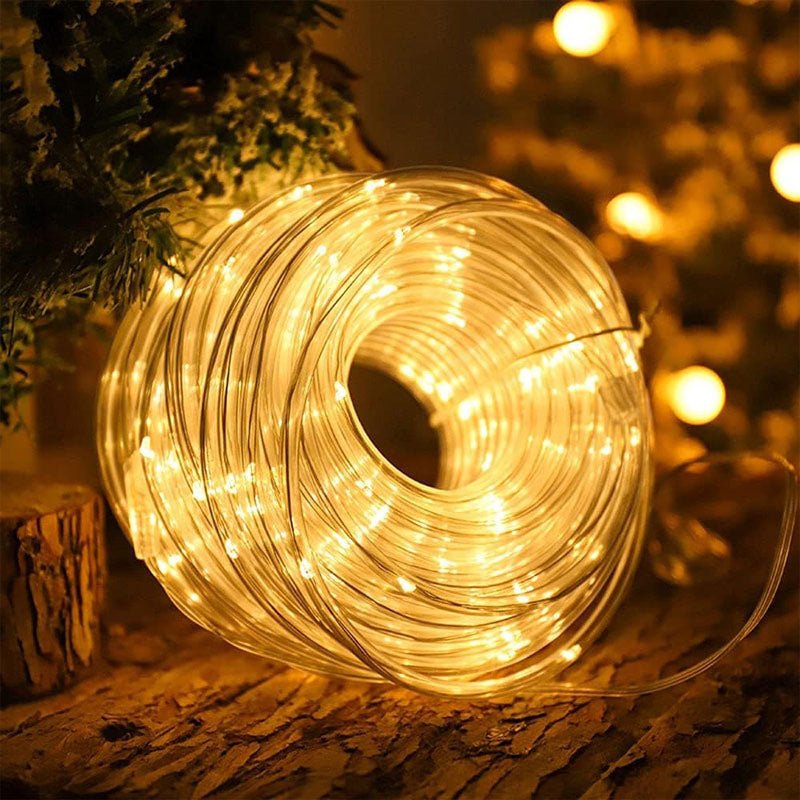 Solar Waterproof LED Rope Light, 472in, Outdoor