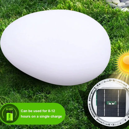 Solar Patio Stone, IP67, 8 Color, Ground Stake Pathway Light