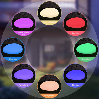 Solar Patio Stone, IP67, 8 Color, Ground Stake Pathway Light