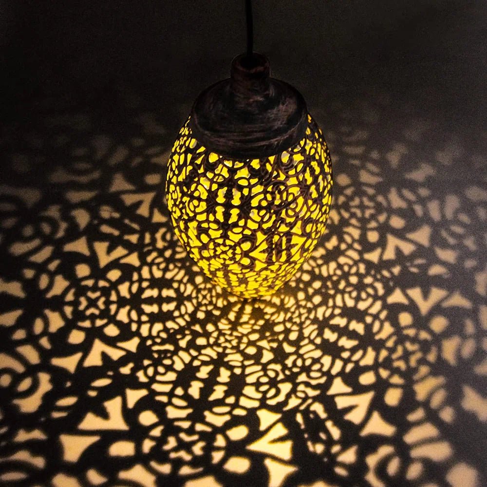Solar Water Drop Lantern, LED, Waterproof, Hanging, Outdoor Garden
