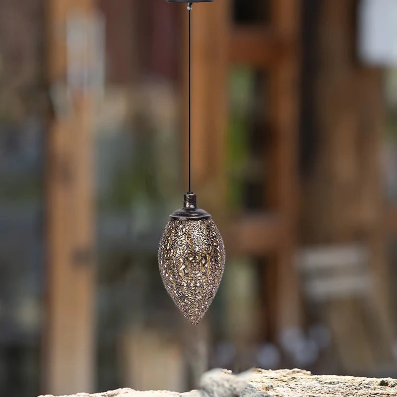 Solar Water Drop Lantern, LED, Waterproof, Hanging, Outdoor Garden