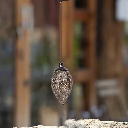Solar Water Drop Lantern, LED, Waterproof, Hanging, Outdoor Garden