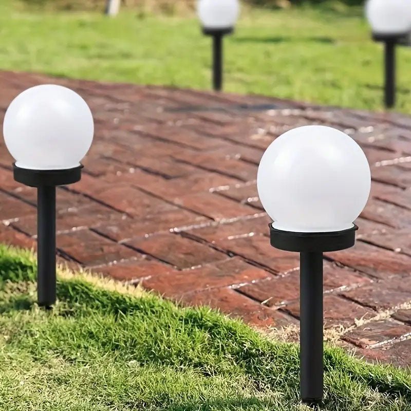 Solar Globe Light, Auto Dusk-to-Dawn IP65, Outdoor, Pathway Lighting