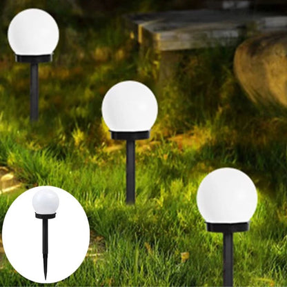 Solar Globe Light, Auto Dusk-to-Dawn IP65, Outdoor, Pathway Lighting