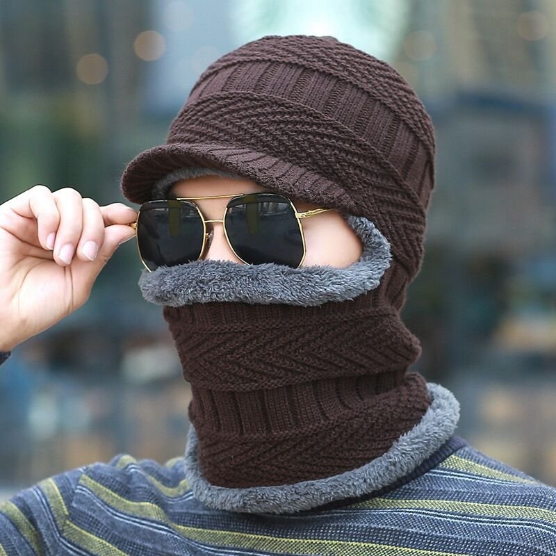 Winter Hat, Woolly Lined, Convertible, Cold Weather