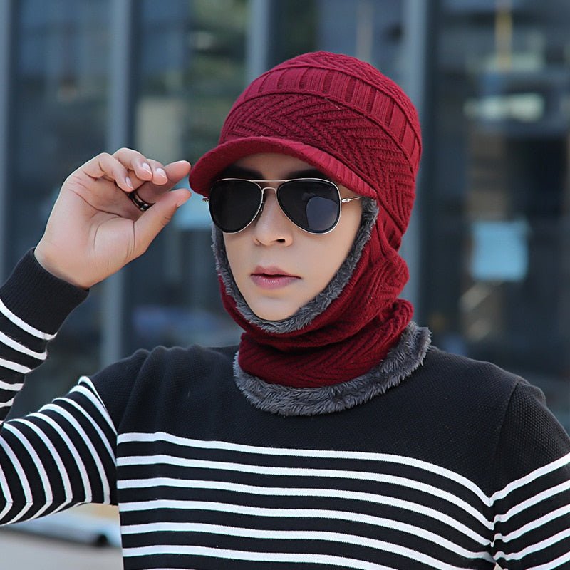 Winter Hat, Woolly Lined, Convertible, Cold Weather