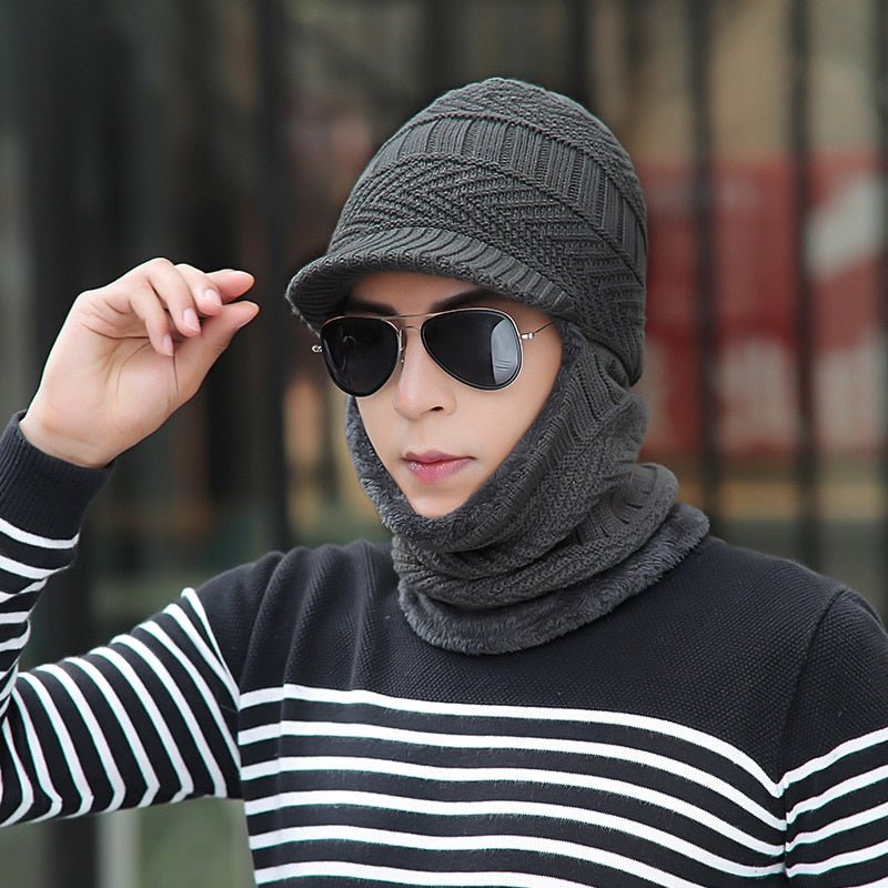 Winter Hat, Woolly Lined, Convertible, Cold Weather