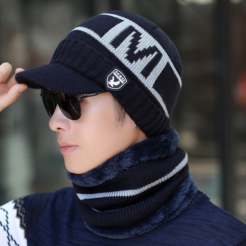 Winter Hat, Woolly Lined, Convertible, Cold Weather