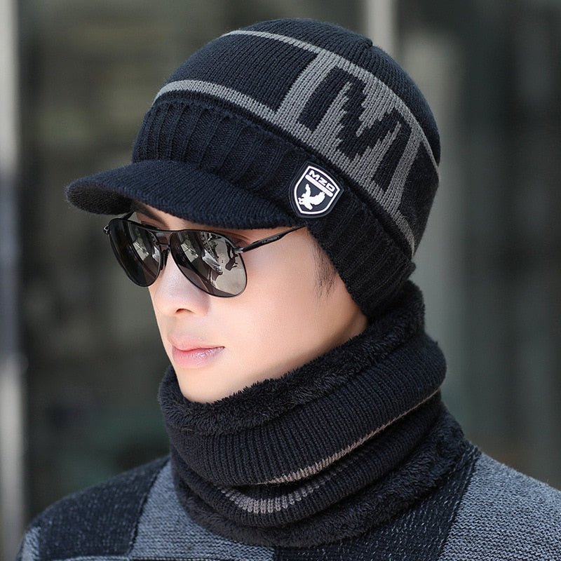 Winter Hat, Woolly Lined, Convertible, Cold Weather