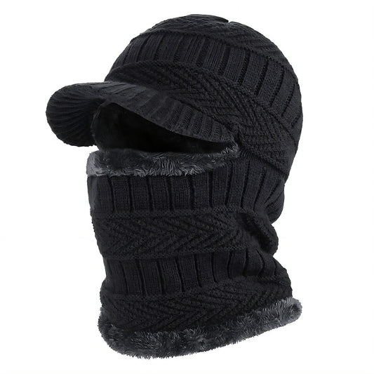 Winter Hat, Woolly Lined, Convertible, Cold Weather