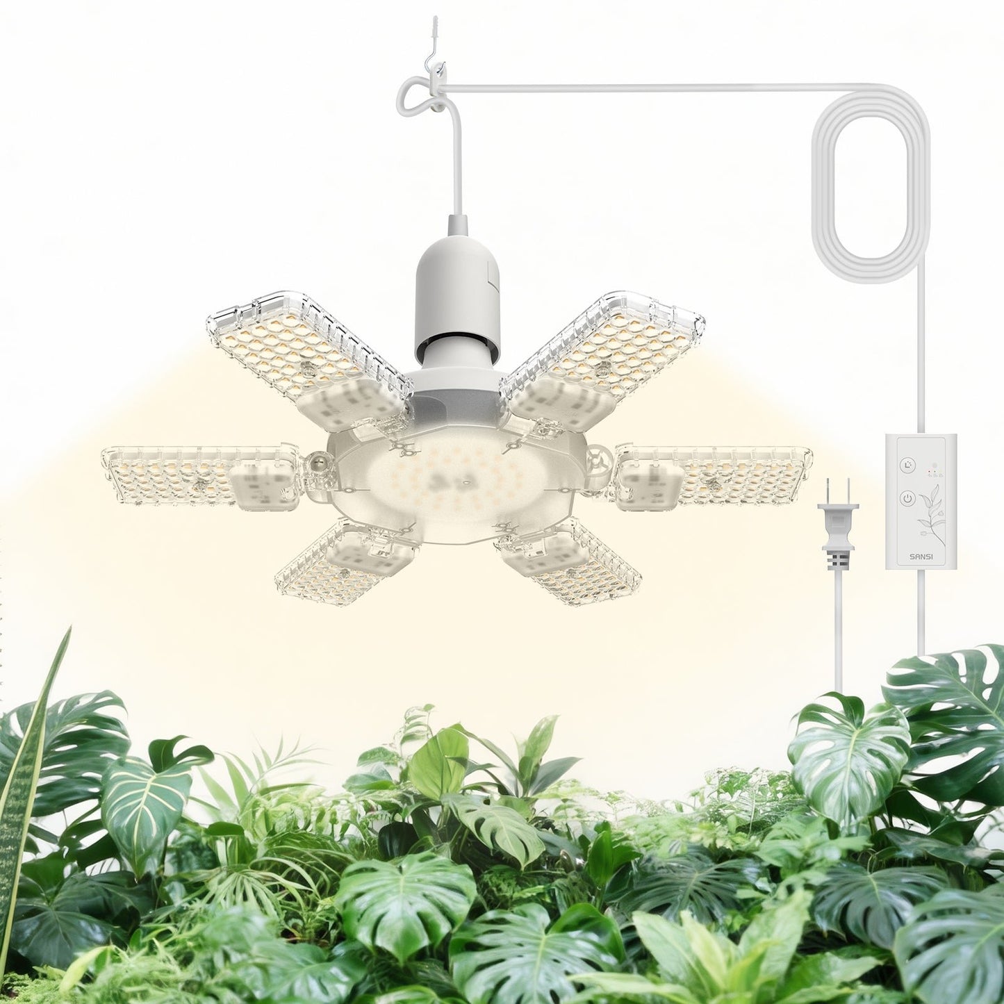 LED Grow Light, 60W, Folding Wings, Indoor Plants