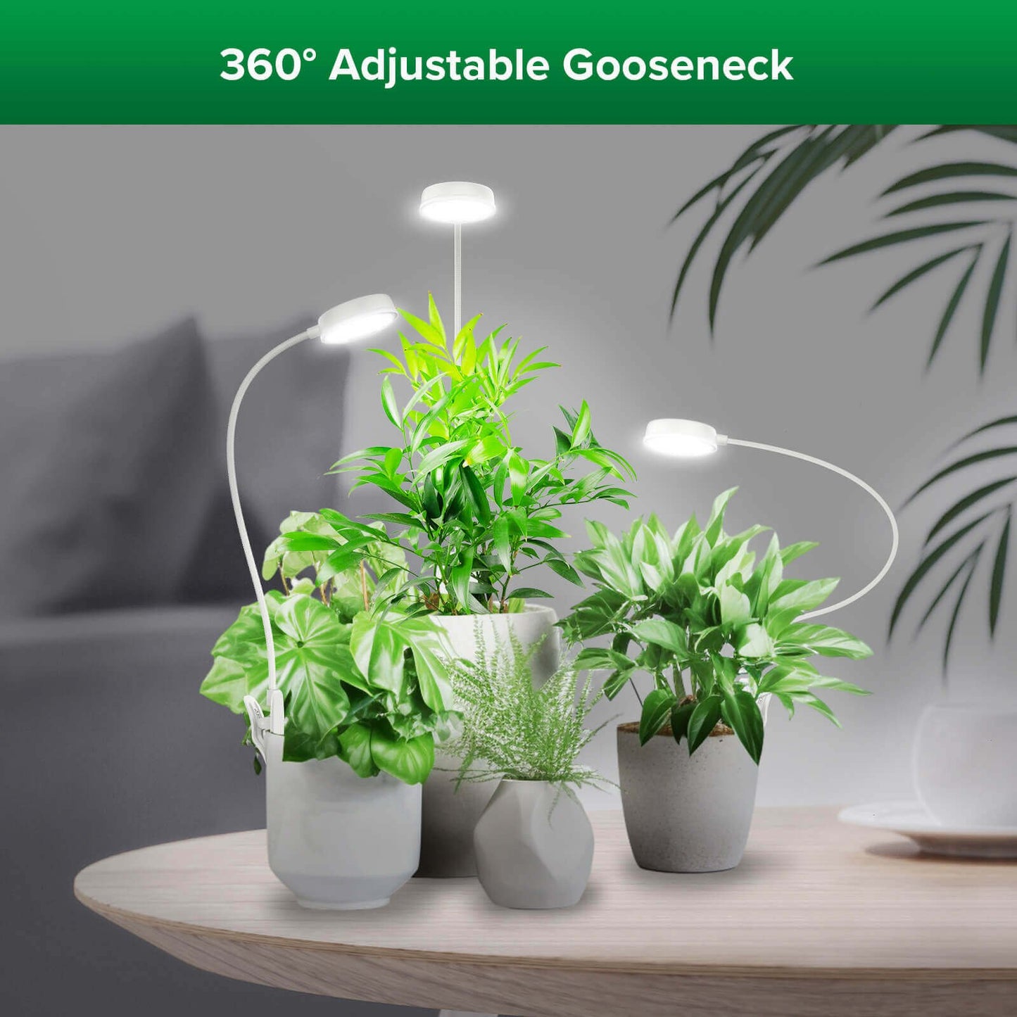 10W LED Grow Light, Clip On, Full Spectrum Plant Bulb