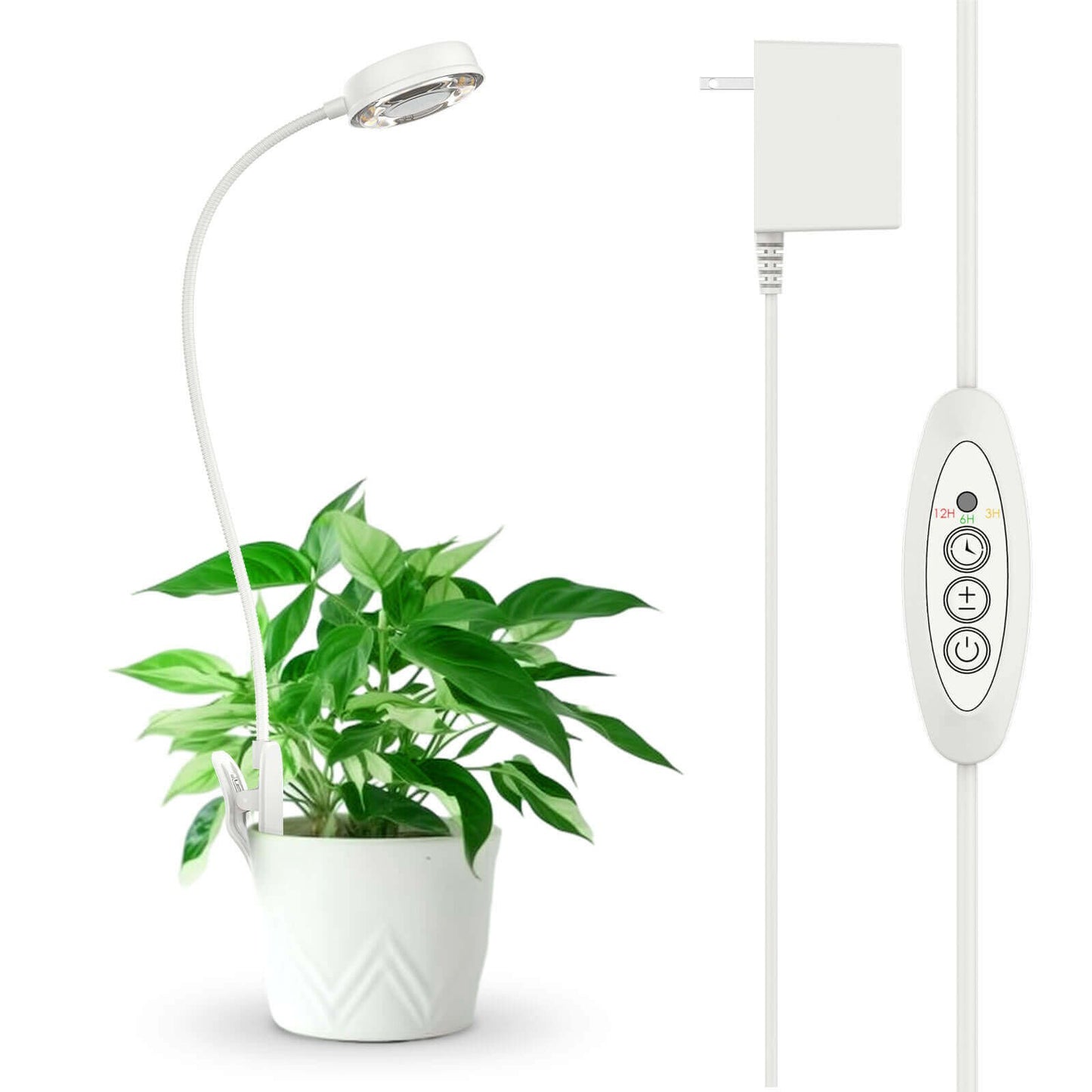 10W LED Grow Light, Clip On, Full Spectrum Plant Bulb