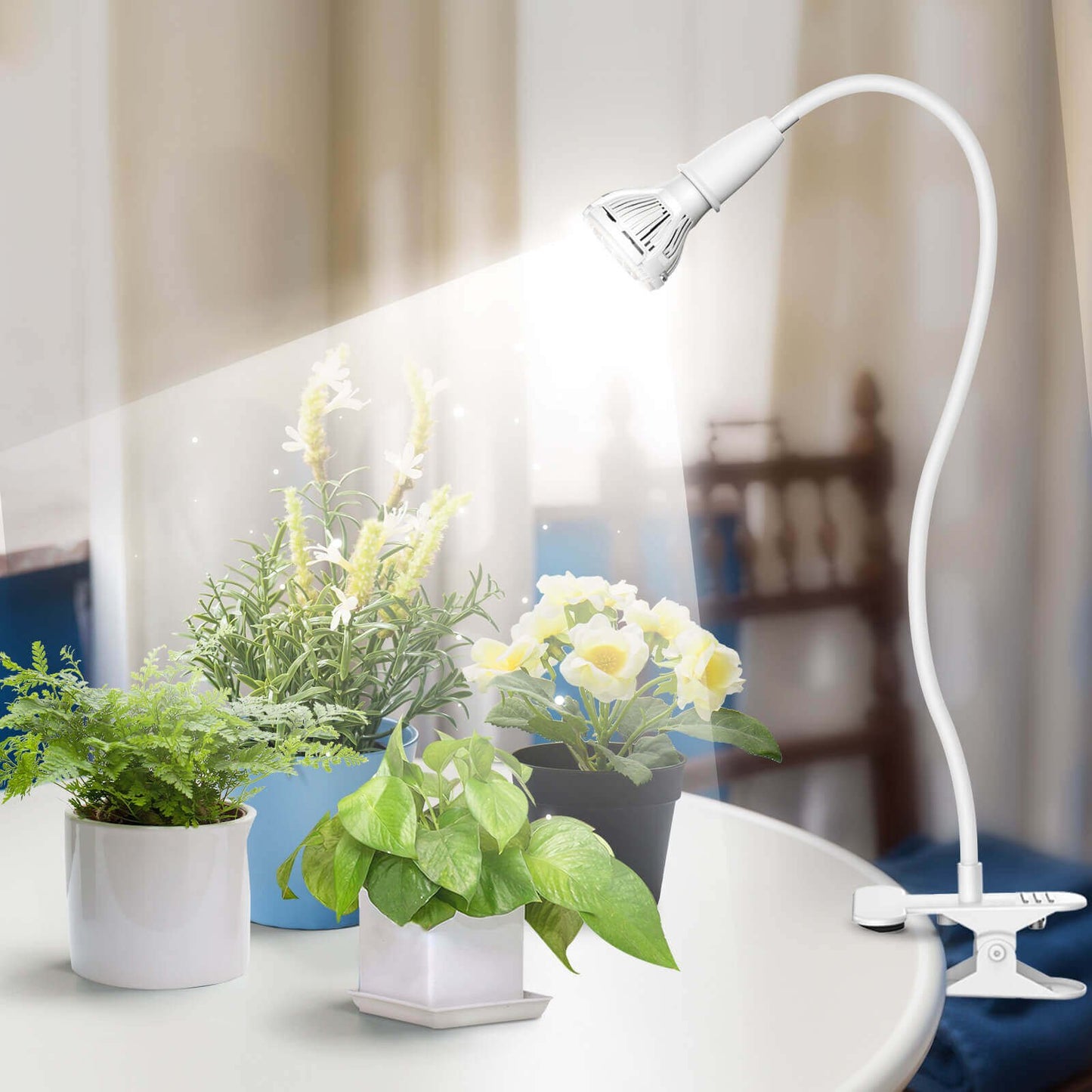 10W LED Grow Light, Clip-on, Full Spectrum Plant Light