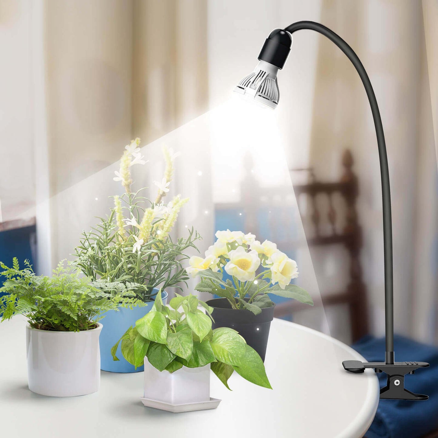10W LED Grow Light, Clip-on, Full Spectrum Plant Light