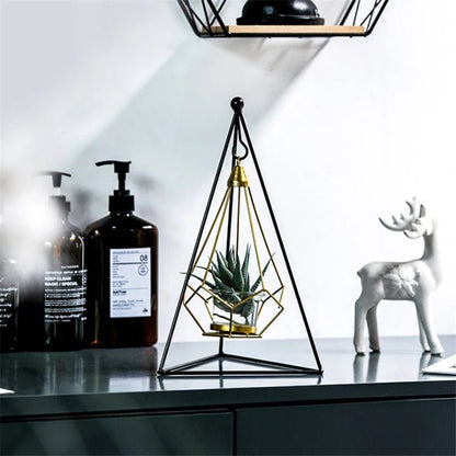 Hanging Diamond Candle Holder, Metal, Nordic, for Candles
