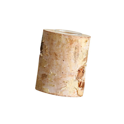 Birch Wood Candle Holder, Rustic, Table