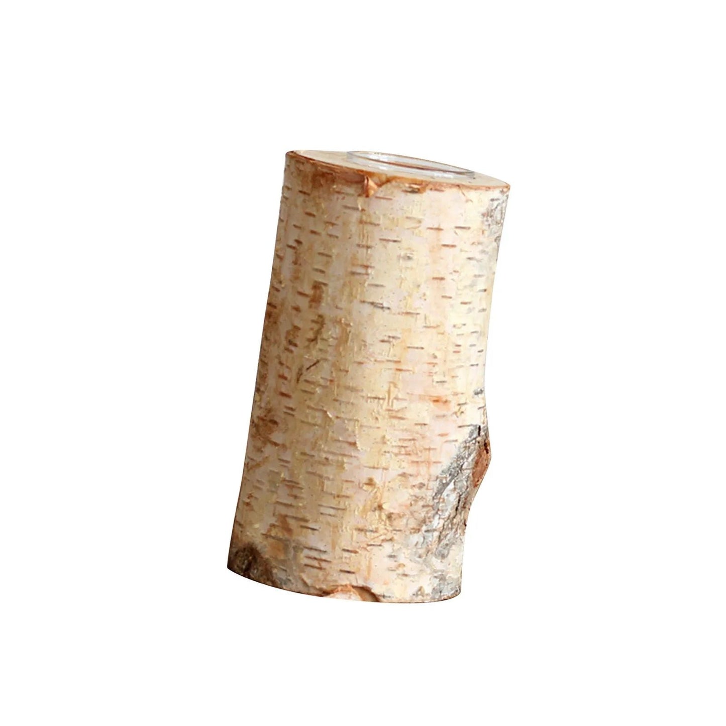 Birch Wood Candle Holder, Rustic, Table