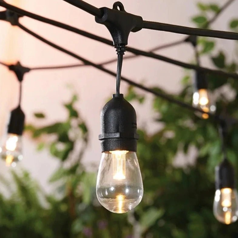Vintage String Lights, 20 LED Edison, 32ft, Dimmable, IP44, Plug-in, Indoor/Outdoor