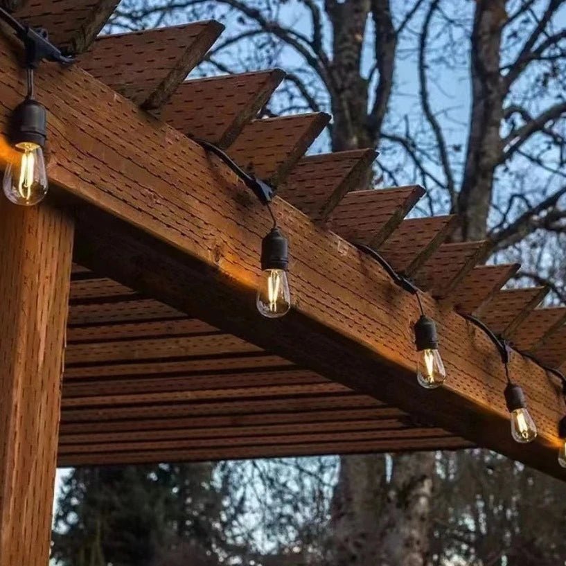 Vintage String Lights, 20 LED Edison, 32ft, Dimmable, IP44, Plug-in, Indoor/Outdoor