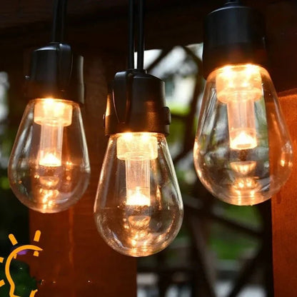 Vintage String Lights, 20 LED Edison, 32ft, Dimmable, IP44, Plug-in, Indoor/Outdoor
