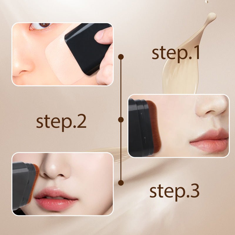 Natural Matte Foundation Stick with Brush, Travel Face Touch-up