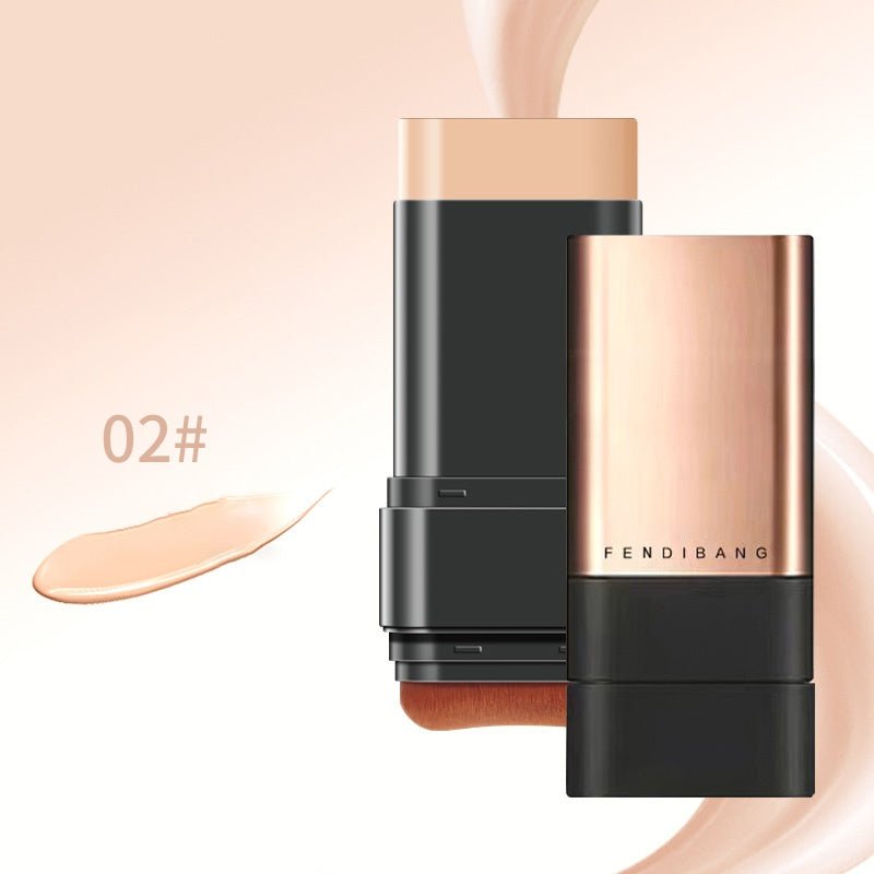 Natural Matte Foundation Stick with Brush, Travel Face Touch-up