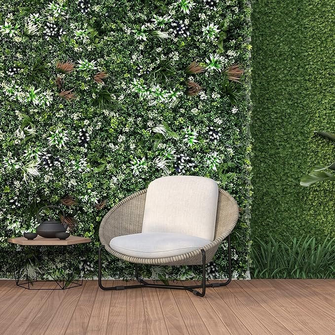 Artificial Plant Wall, 19 in. Square, Panel, Indoor Decor
