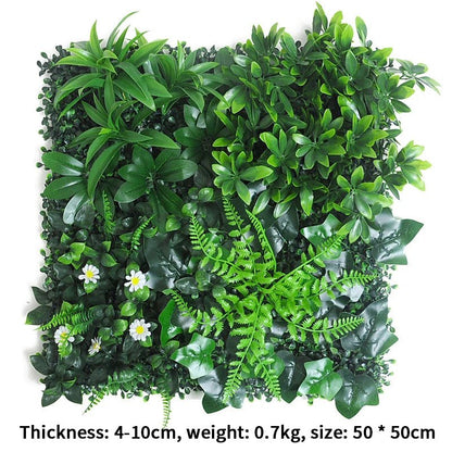 Artificial Plant Wall, 19 in. Square, Panel, Indoor Decor