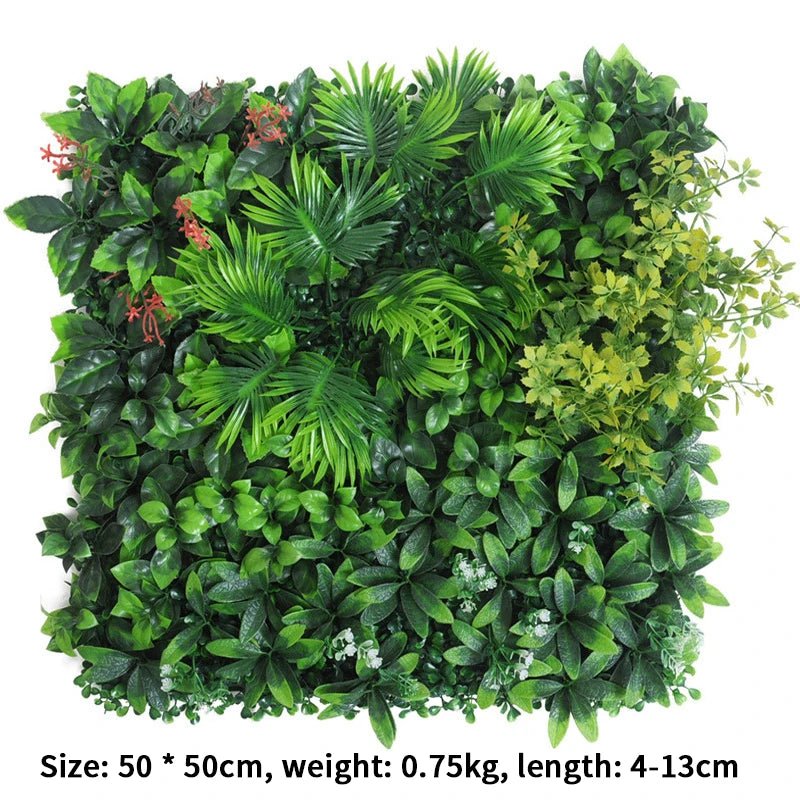 Artificial Plant Wall, 19 in. Square, Panel, Indoor Decor