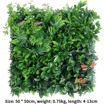Artificial Plant Wall, 19 in. Square, Panel, Indoor Decor