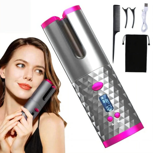 Automatic Curling Iron Cordless Rechargeable Portable Hair Styler
