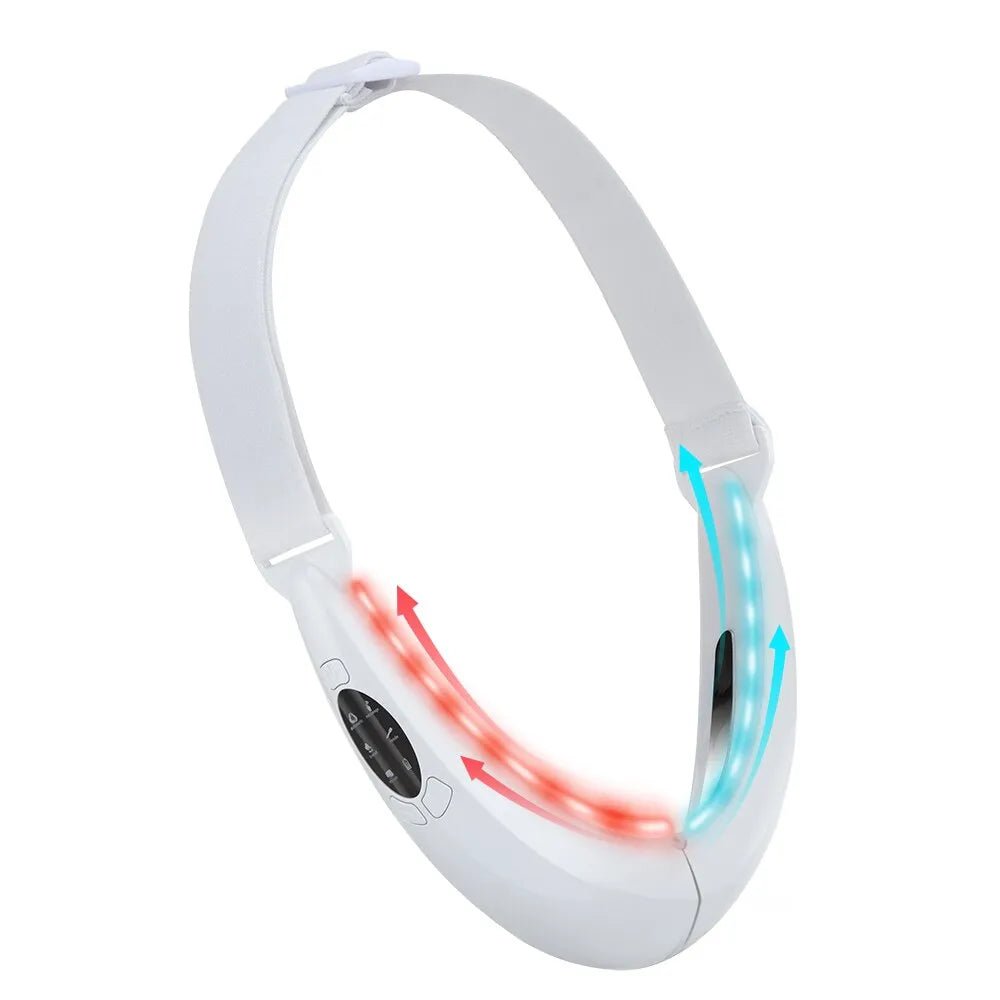 Face Lifting Belt Vibration LED Anti-Aging Firming