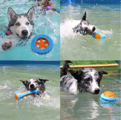 Interactive Dog Toy, Natural Rubber Durable Chew Dental Cleaner