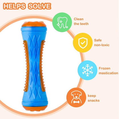 Interactive Dog Toy, Natural Rubber Durable Chew Dental Cleaner