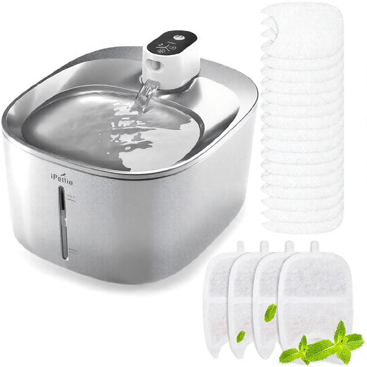 Marcherelle™ – Fontaine à Eau pour Chat sans Fil 4 L, Batterie Longue Durée