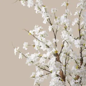 Lifelike Black Faux Blossom Tree, 63 Inch Artificial for Living Room, Elegant Home Decor, No Watering Needed Vase Not Included