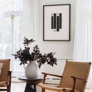 Lifelike Plum Cimicifuga Ramosa Leaves Faux Greenery, 31 Inch Artificial Plant for Modern Fall Decor, No Watering Needed with Vase