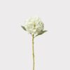 Real Touch Cream White Hydrangea Faux Flower Arrangement, 18 Inch Silk Floral for Living Room, Luxury Home Decor, No Watering Needed with Vase