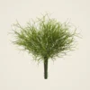 Lifelike Whisk Fern Faux Greenery, 11 Inch Artificial Plant for Living Room, No Watering Needed with Vase